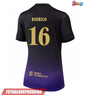 Lacne Ženy Futbalové dres Barcelona Rodri Hernandez #16 2026-27 Krátky Rukáv - Preč